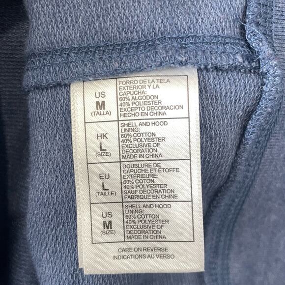 Disney Parks Minnie Mouse Zip-Up Hoodie | Blue | Medium - Picture 5 of 5